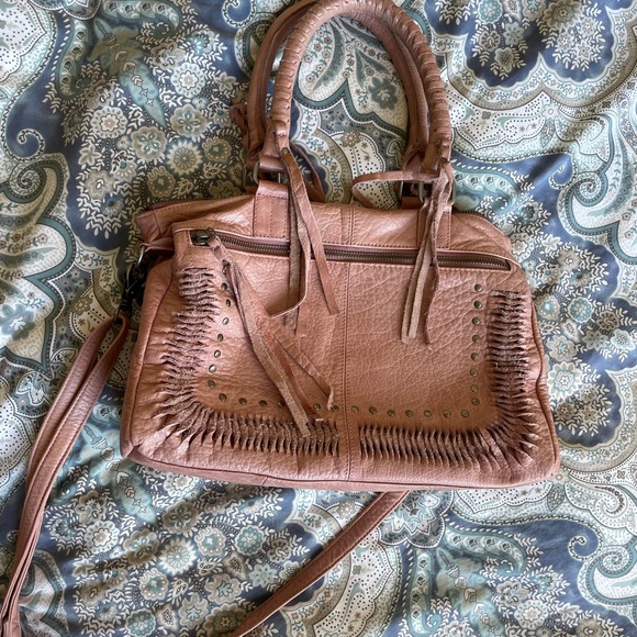 day and mood genuine leather mauve handbag - Picture 2 of 5